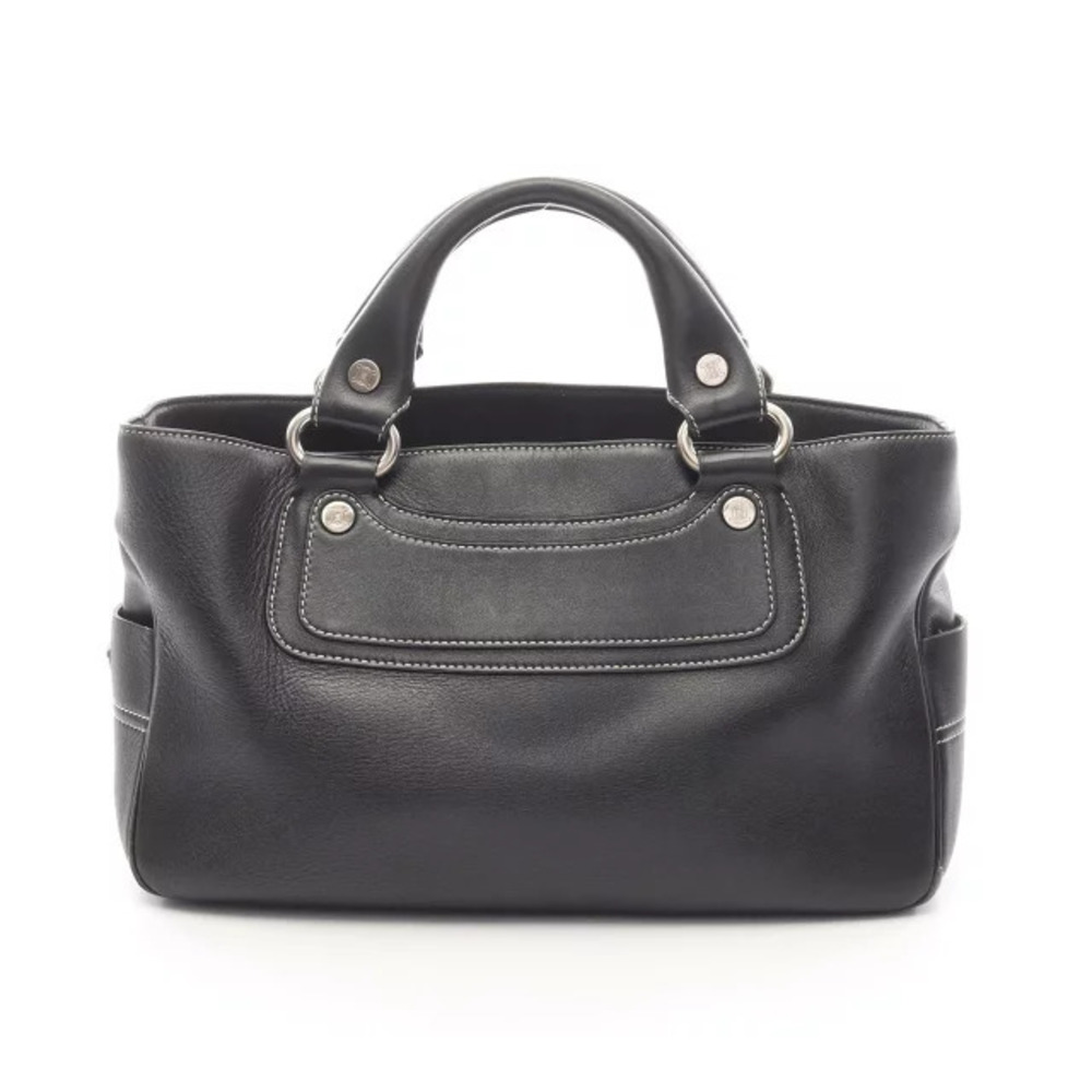 Celine Boogie Bag Handbag Leather Black